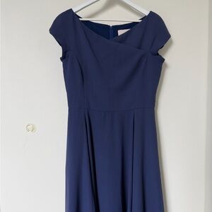 Gal Meets Glam Classic Navy Midi Dress